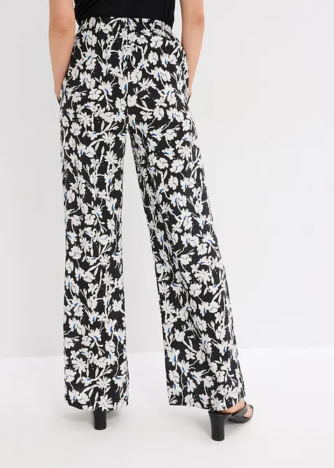 Palazzo kalhoty ze strukturovaného materiálu, bonprix