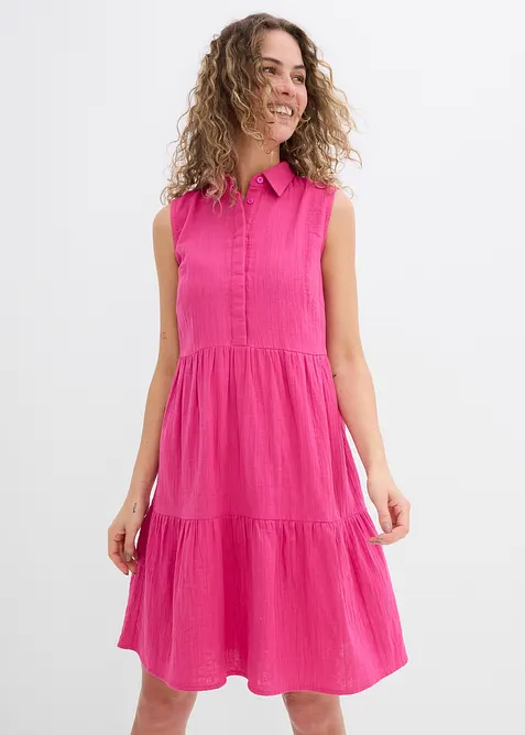 Tunikové šaty ze vzdušného mušelínu, bonprix