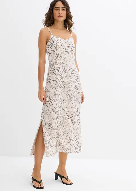 Šaty na ramínka, ze splývavé viskózy, bonprix