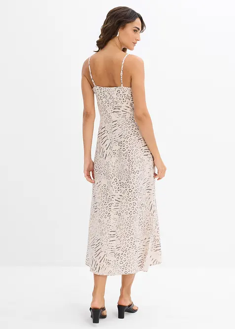 Šaty na ramínka, ze splývavé viskózy, bonprix