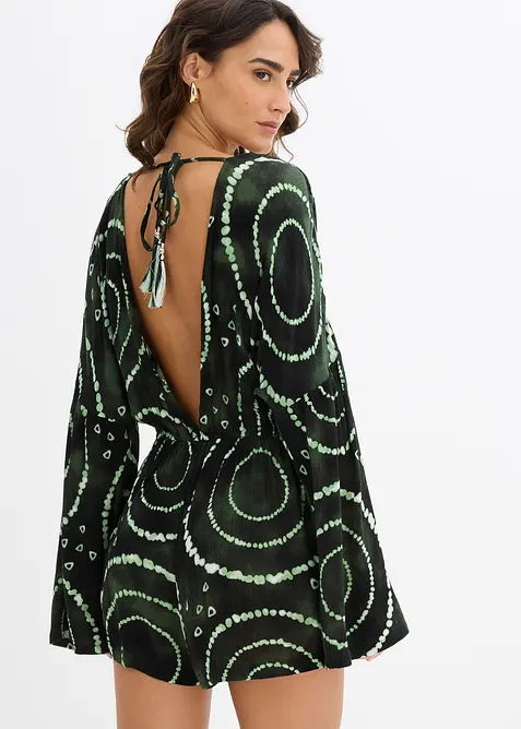 Krátký overal ze splývavé viskózy, bonprix