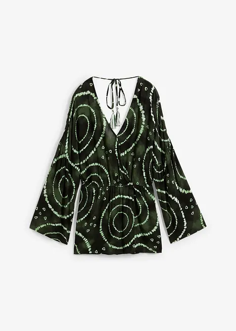 Krátký overal ze splývavé viskózy, bonprix