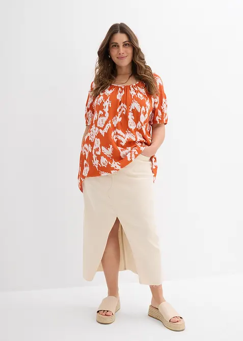 Tuniková halenka z měkké viskózy, bonprix