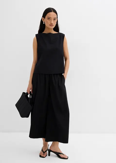 Halenkový top z čisté bavlny, bonprix