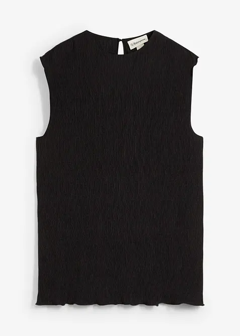 Top ze strukturovaného materiálu se zmačkanou úpravou, bonprix