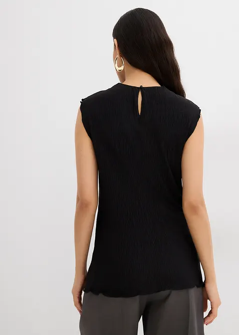 Top ze strukturovaného materiálu se zmačkanou úpravou, bonprix