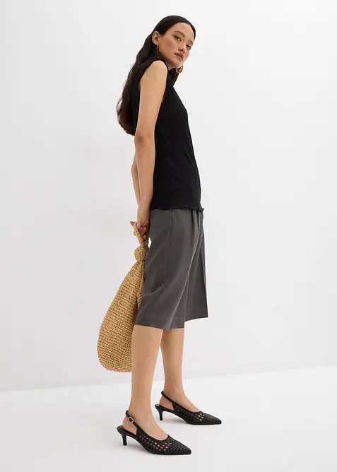 Top ze strukturovaného materiálu se zmačkanou úpravou, bonprix