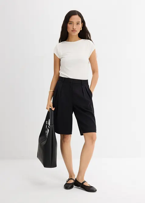 Žebrovaný top z měkké směsi s modalem, bonprix