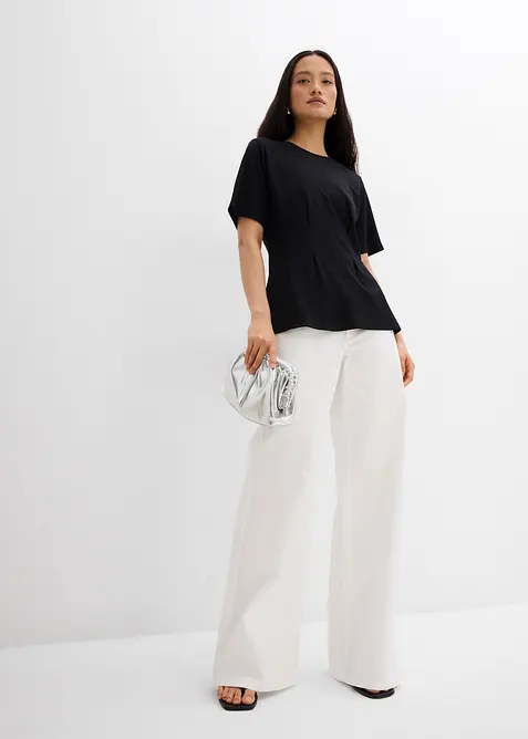 Vypasovan&eacute; triko z pohodln&eacute;ho materi&aacute;lu Punto di Roma, bonprix