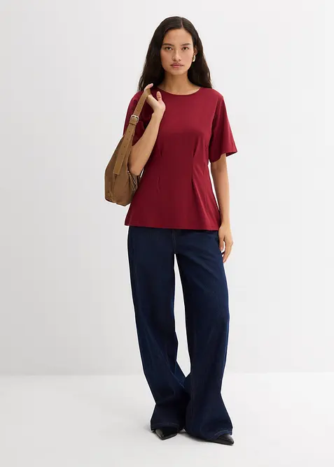 Vypasované triko z pohodlného materiálu Punto di Roma, bonprix