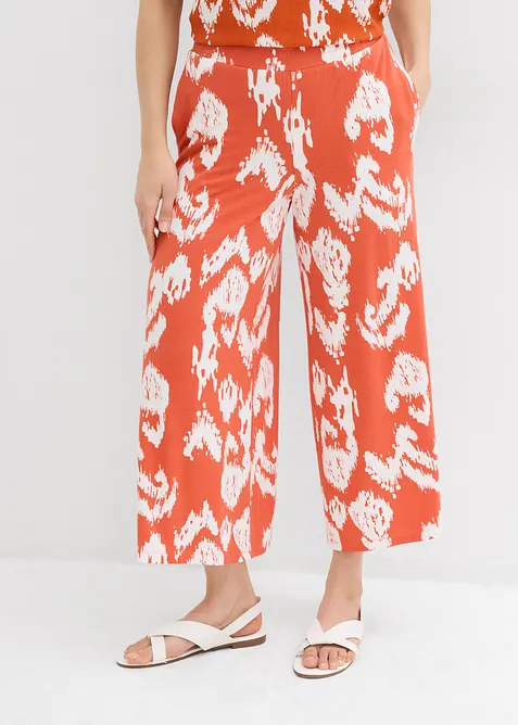 Žerzejové kalhoty z viskózové směsi, bonprix