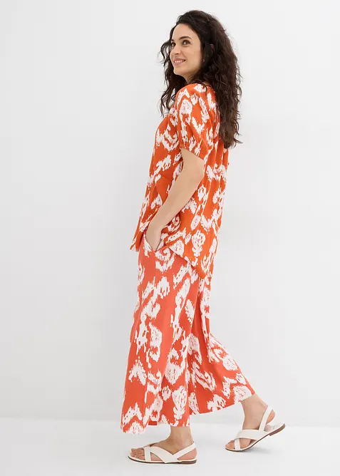 Žerzejové kalhoty z viskózové směsi, bonprix