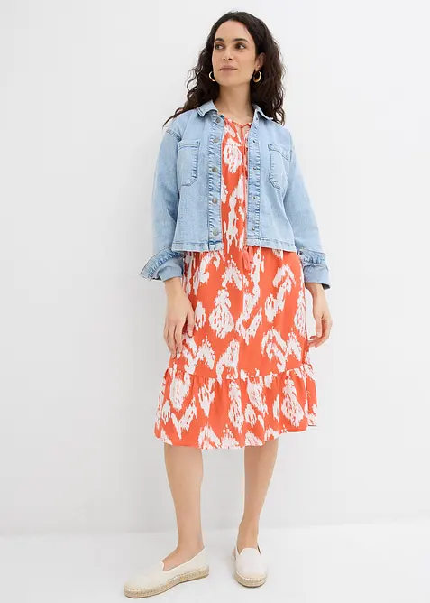 Tunikové šaty z čisté viskózy, bonprix