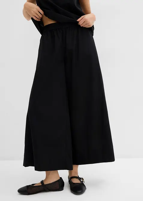 &Scaron;irok&eacute; Culotte kalhoty z čist&eacute; bavlny, bonprix