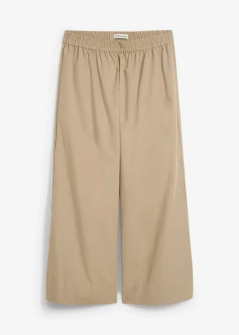 Široké Culotte kalhoty z čisté bavlny, bonprix