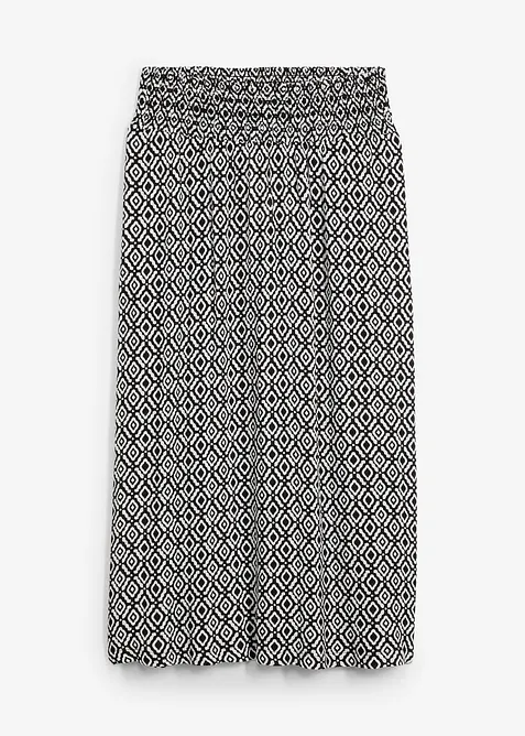 Dlouhá sukně z mačkaného viskózového materiálu, bonprix