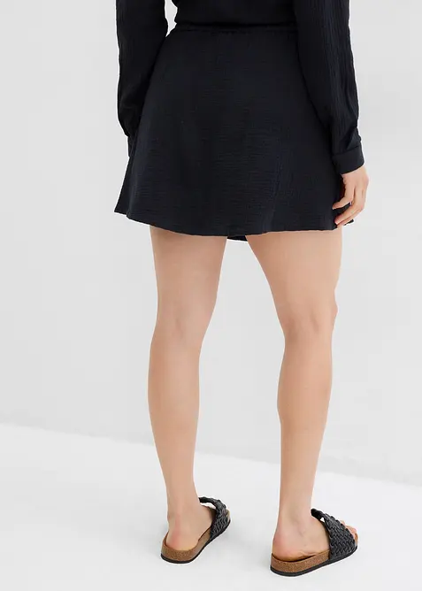 Kalhotová sukně z mušelínu, bonprix