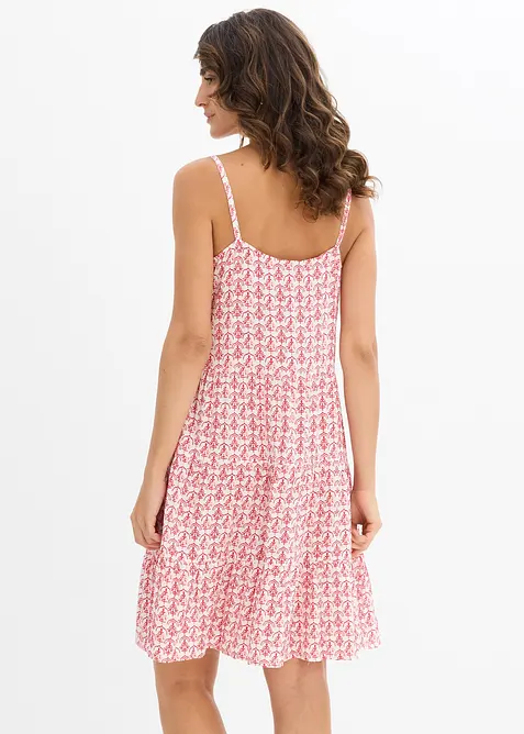 Šaty na ramínka, ze splývavé viskózy, bonprix