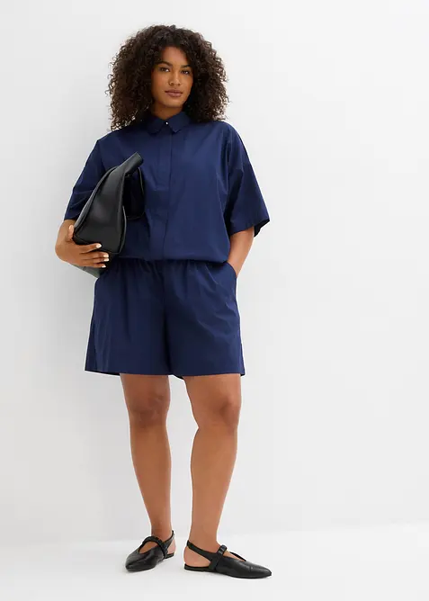 Šortky bez zapínání, z čisté bavlny, bonprix