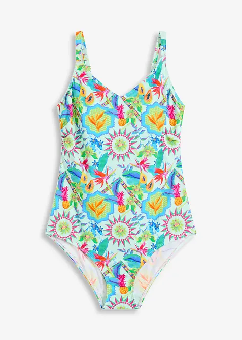 Jednodílné plavky s výstřihem do V, bonprix