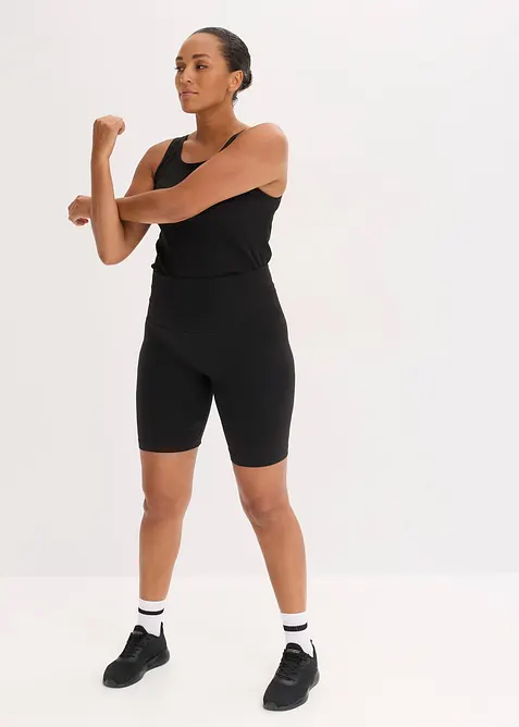 Bezešvé krátké legíny s tvarujícím efektem, bonprix