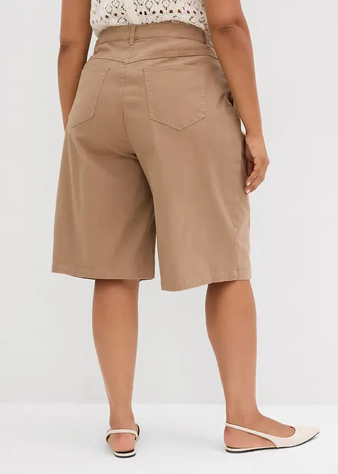 Dlouhé bermudy z elastické bavlněné směsi, bonprix