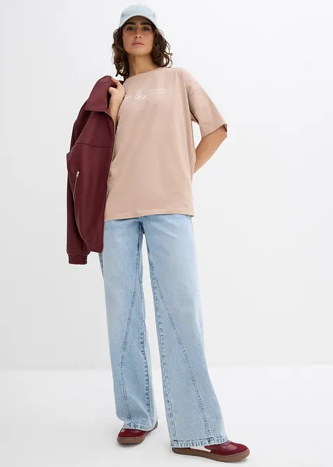 Dlouhé triko z čisté organické bavlny, bonprix