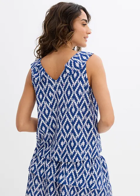 Halenkov&yacute; top ze spl&yacute;vav&eacute; visk&oacute;zy, bonprix