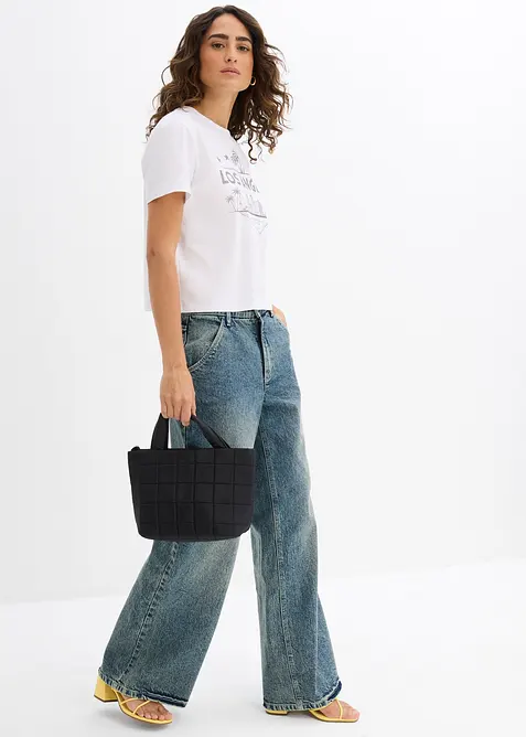 Zkrácené žerzejové tričko, bonprix