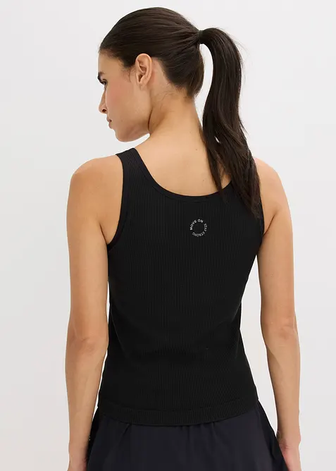 Bezešvý dlouhý top z žebrovaného materiálu, bonprix