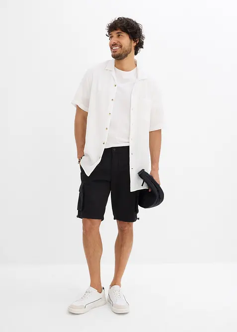 Cargo bermudy s pohodlným pasem, Regular Fit, bonprix