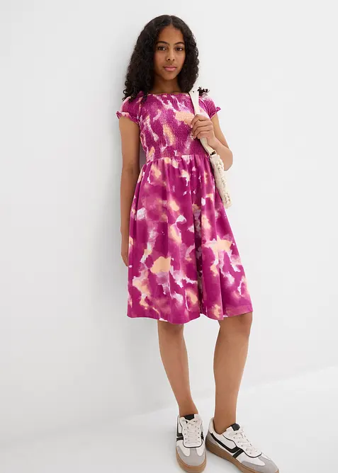 Žerzejové šaty z elastické směsi s organickou bavlnou, bonprix