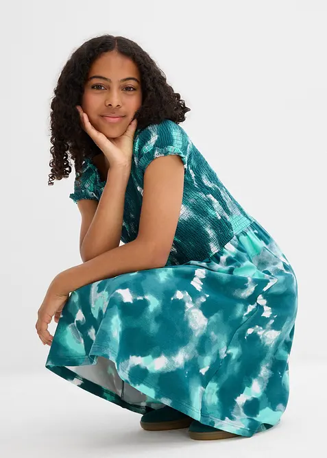 Žerzejové šaty z elastické směsi s organickou bavlnou, bonprix