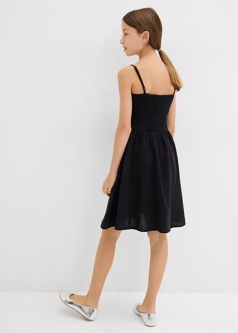 Šaty na ramínka, ze vzdušného mušelínu, bonprix