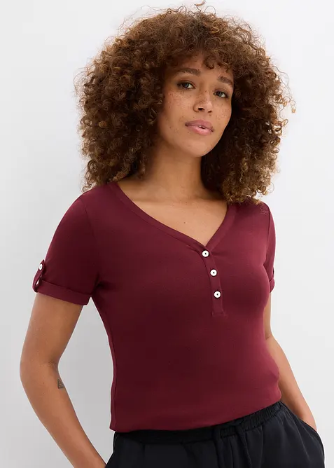 Henley tričko z čisté bavlny, bonprix