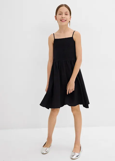 Šaty na ramínka, ze vzdušného mušelínu, bonprix