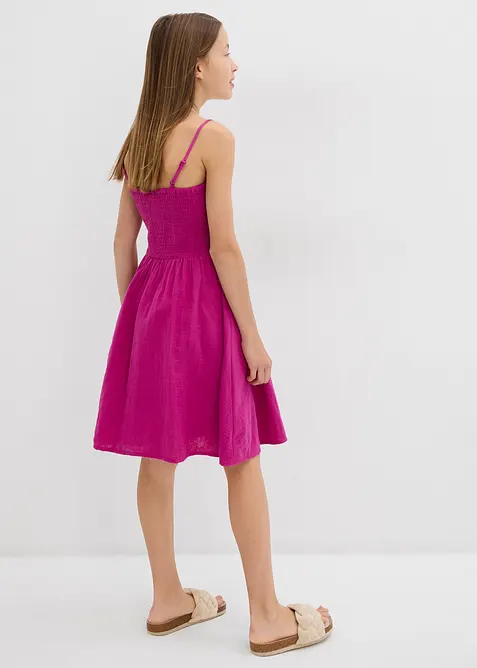 Šaty na ramínka, ze vzdušného mušelínu, bonprix