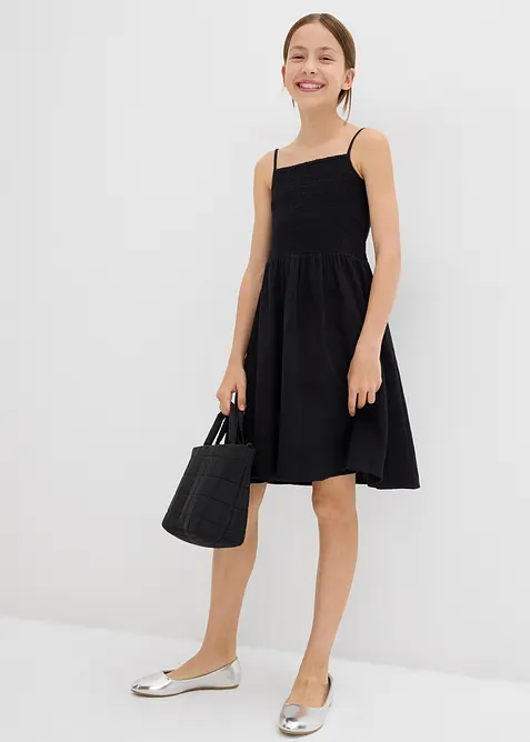 Šaty na ramínka, ze vzdušného mušelínu, bonprix