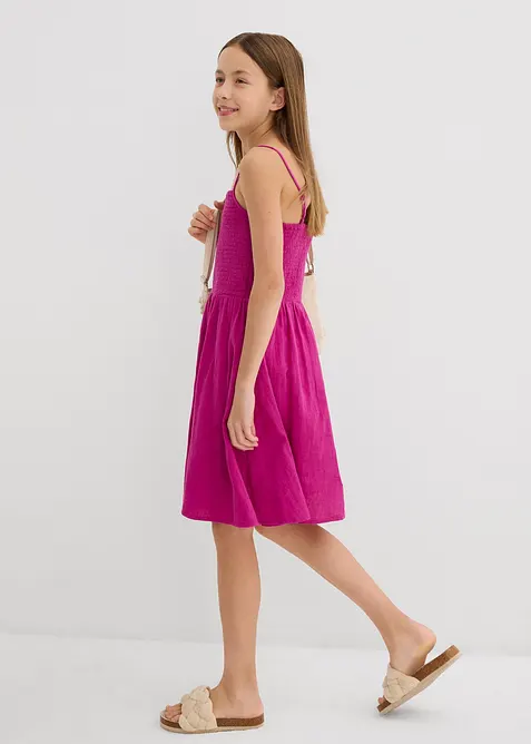 Šaty na ramínka, ze vzdušného mušelínu, bonprix