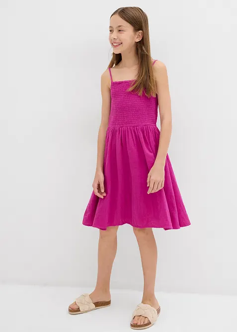 Šaty na ramínka, ze vzdušného mušelínu, bonprix