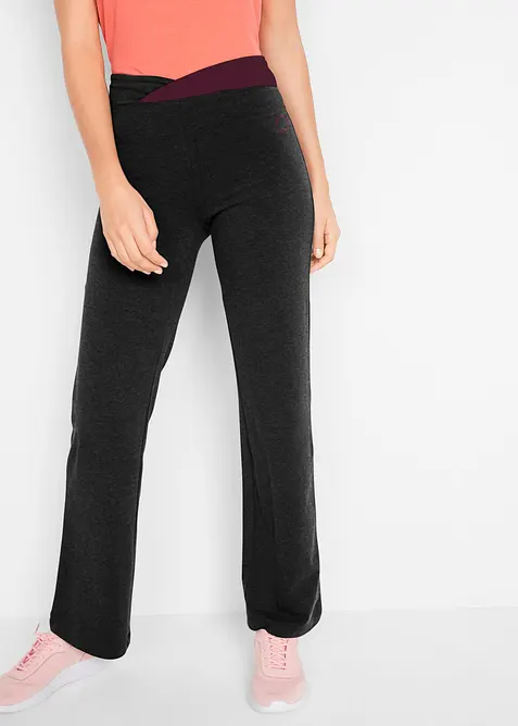 Bavlněné sportovní kalhoty, Bootcut (2 ks v balení), bonprix
