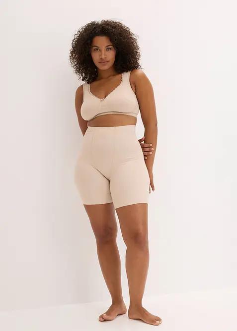 Neviditeln&eacute; stahovac&iacute; kr&aacute;tk&eacute; leg&iacute;ny z bavlny, lehk&yacute; tvaruj&iacute;c&iacute; efekt, bonprix