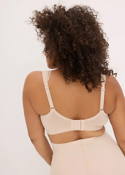 Zmenšovací hladká podprsenka bez kostic, s organickou bavlnou (2 ks v balení), bonprix