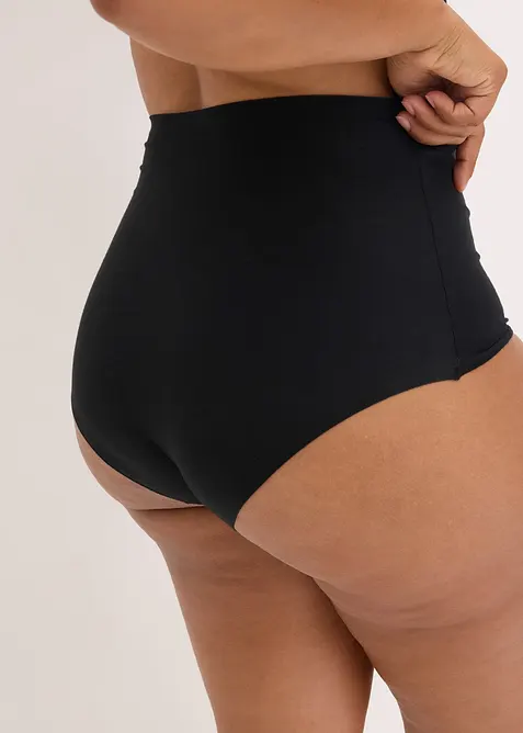 Neviditelné stahovací kalhotky z čisté bavlny, lehký tvarující efekt, bonprix