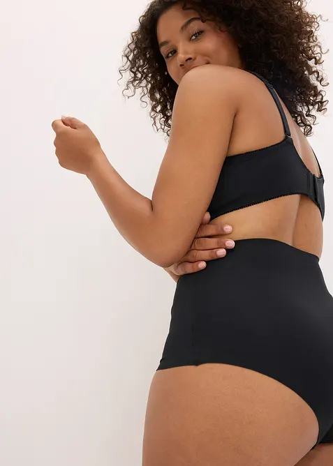 Neviditelné stahovací kalhotky z čisté bavlny, lehký tvarující efekt, bonprix