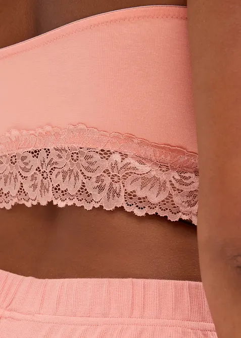 Bandeau podprsenka s organickou bavlnou (2 ks v balení), bonprix