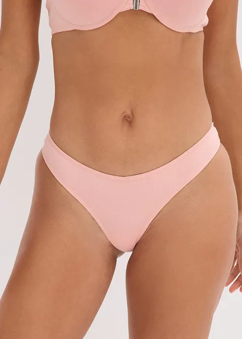 Kalhotky V-string s pohodlnou bavlnou (2 ks v balení), bonprix