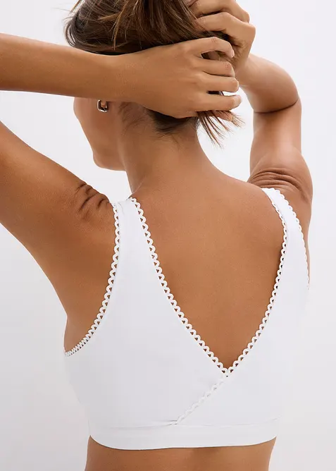 Oboustrann&yacute; podprsenkov&yacute; top s měkkou organickou bavlnou (2 ks v balen&iacute;), bonprix