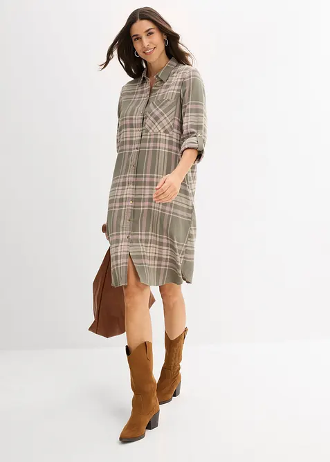 Košilové šaty z čisté bavlny, bonprix