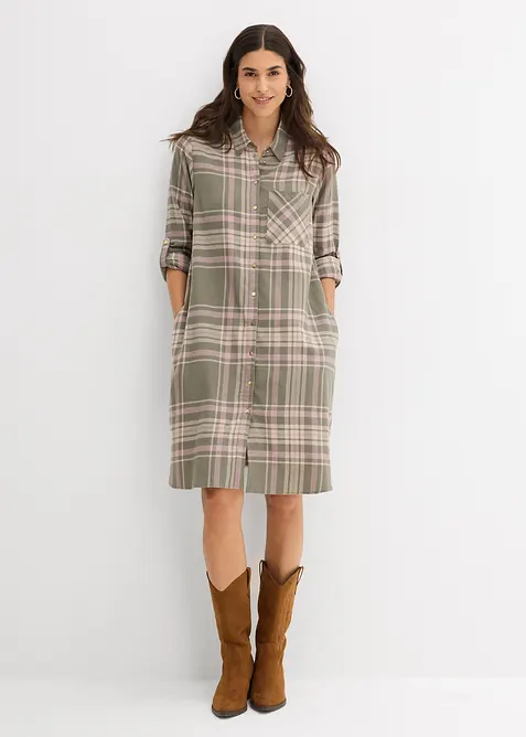 Košilové šaty z čisté bavlny, bonprix